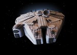 Millennium Falcon Black background 