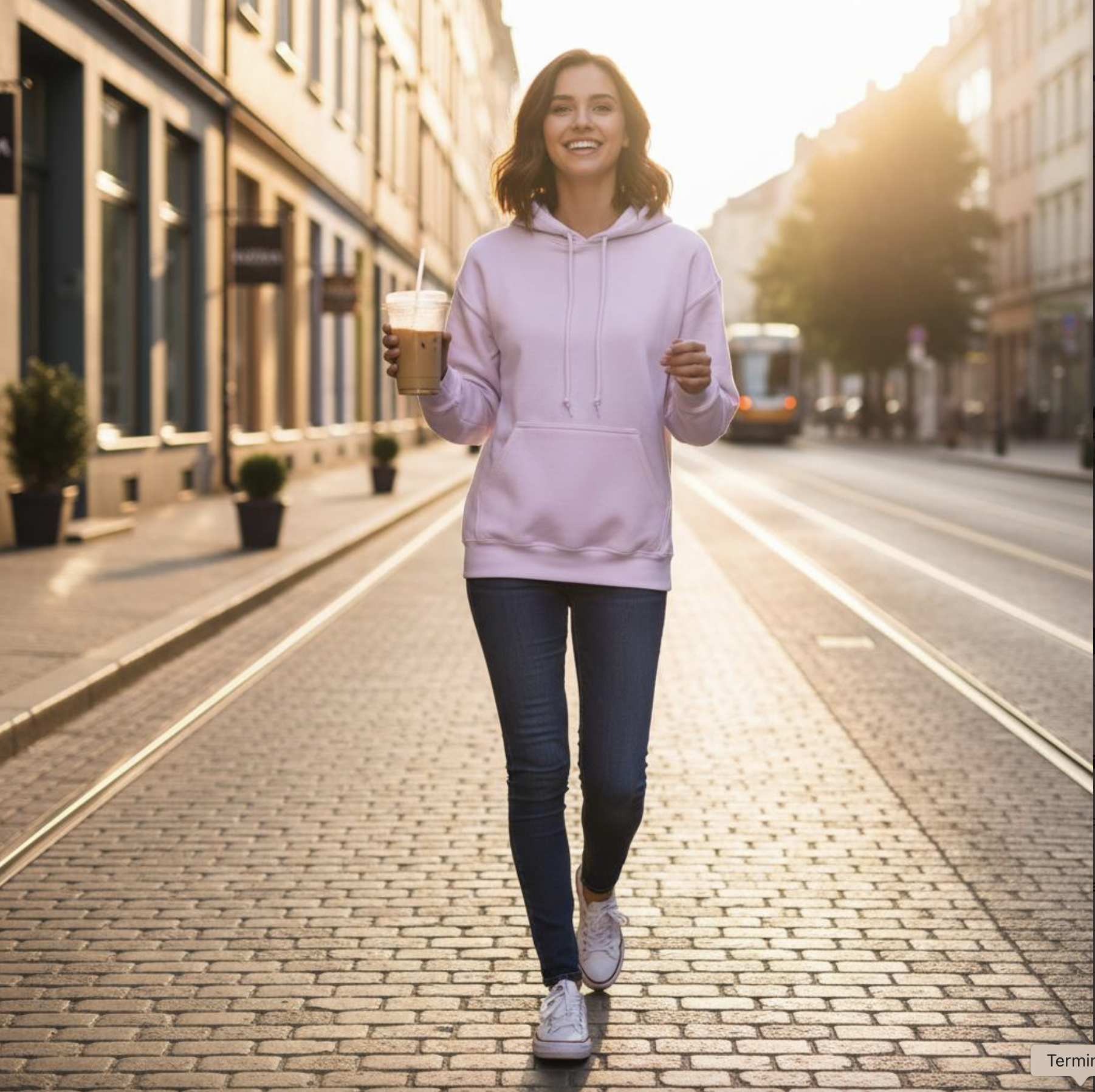 "VW Kombi" pink Unisex Pullover Hoodie - Image 10